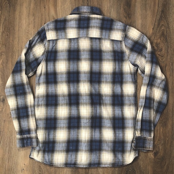 Rumors Original Faded Blue Plaid Button Down Shirt - Picture 7 of 15